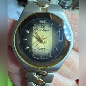 Ladies Charles Raymond Black & Gold Watch W16